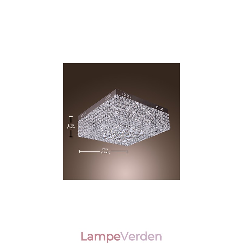 Loftslampe med krystalperler med 45 farver