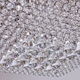 Loftslampe med krystalperler med 45 farver