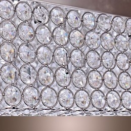 Loftslampe med krystalperler med 45 farver