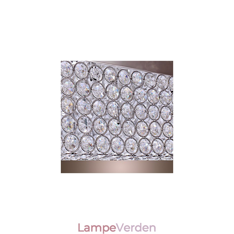 Loftslampe med krystalperler med 45 farver