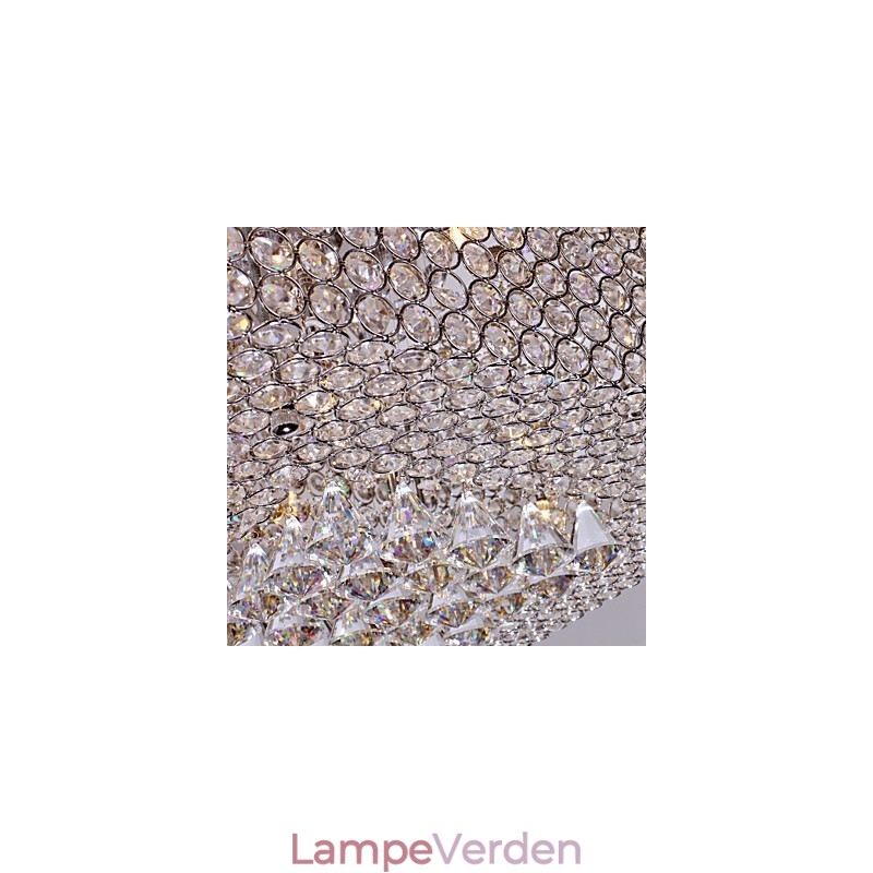 Loftslampe med krystalperler med 45 farver