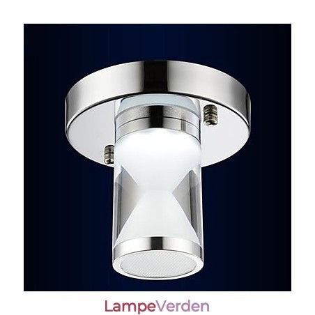 Moderne moderne Chrome Metal Flush Mount Light Moderne moderne Chrome Metal Flush Mount Light