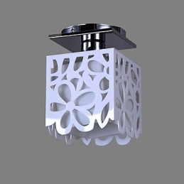 Rustik Lodge Mini Style Elektropletteret Flush Mount Light