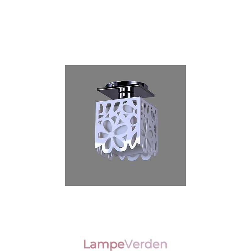 Rustik Lodge Mini Style Elektropletteret Flush Mount Light