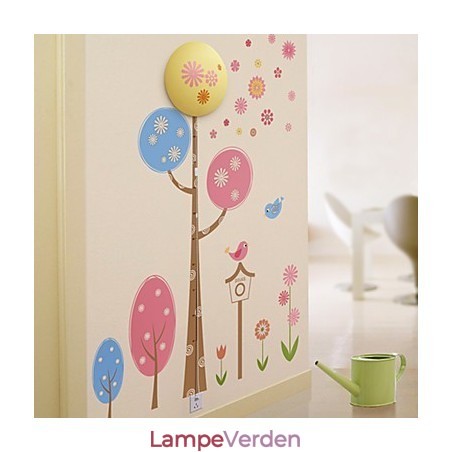 Creative 3D tapet væglampe Moderne natlys kan fjerne vægklistermærkelysene Creative 3D tapet væglampe Moderne natlys kan fjerne vægklistermærkelysene