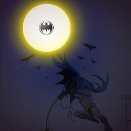 Kreativt mode Batman Tapet Gør-det-selv Vægstick Lille Natlampe Væglampe Lys