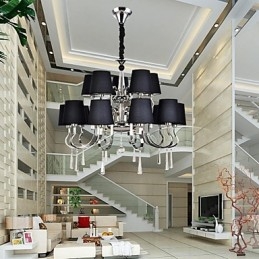 Moderne Moderne Traditionel Klassisk Rustik Lodge Vintage Country Island Chrome Metal lysekrone