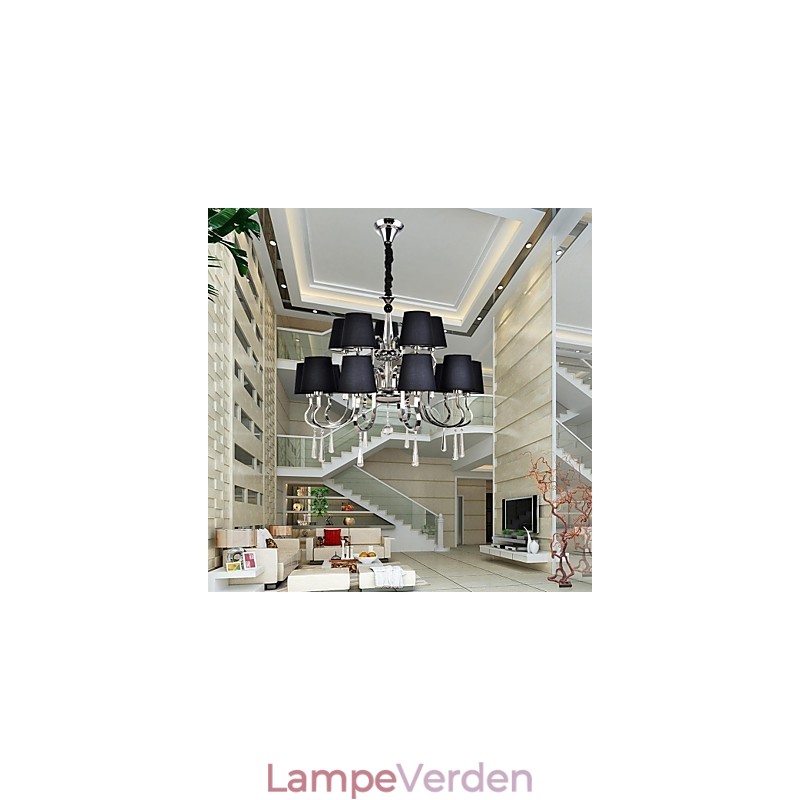 Moderne Moderne Traditionel Klassisk Rustik Lodge Vintage Country Island Chrome Metal lysekrone