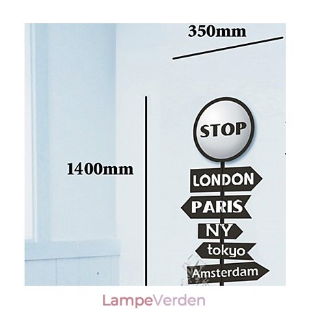 Stop Letter Høj temperatur resistent plastik lys og kreativ 3D vægpapir væglampe Stop Letter Høj temperatur resistent plastik lys og kreativ 3D vægpapir væglampe