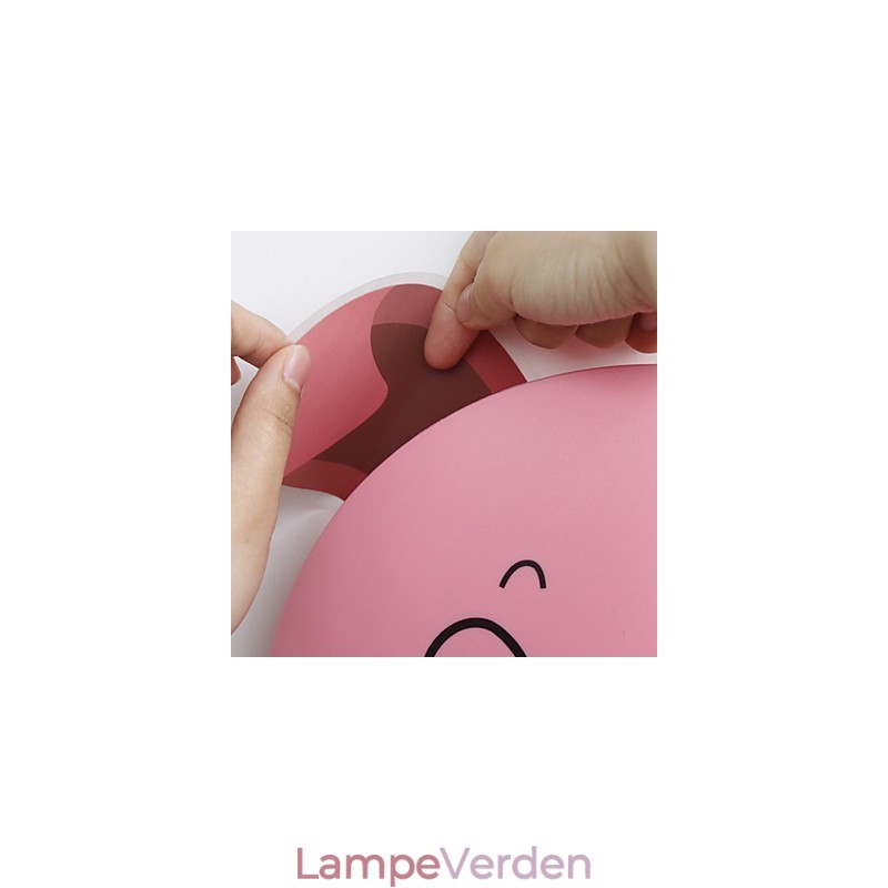 Grise højtemperaturbestandigt plastiklys og 10 C kan fjerne Creative 3D vægpapir væglampe