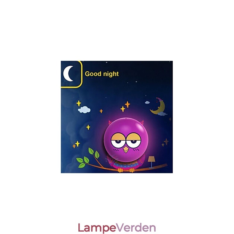 Lysdrevet UGLE Væglamper Pære Moderne Kreativ 3 D Tapet Væglampe Lys
