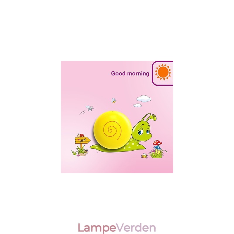 Snegl højtemperaturbestandigt plastiklys og 10 C kan fjerne Creative 3D vægpapir væglampe