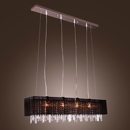 Moderne Contemporary Island Crystal Andre Metal Pendel Light