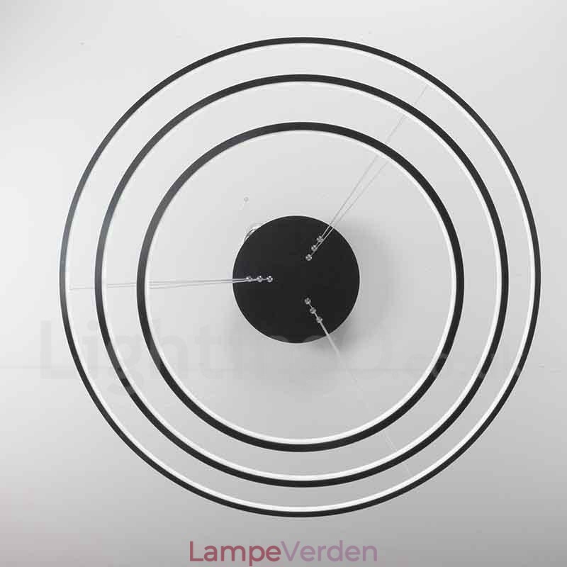 Dæmpbar pendel med fjernbetjening Moderne design tre ringe
