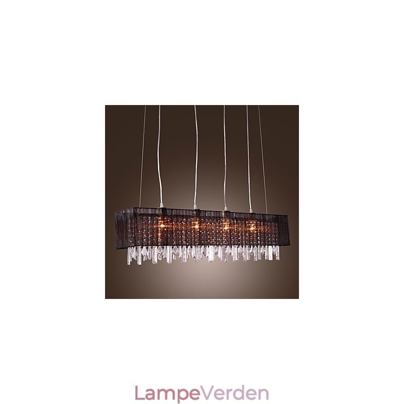 Moderne Contemporary Island Crystal Andre Metal Pendel Light