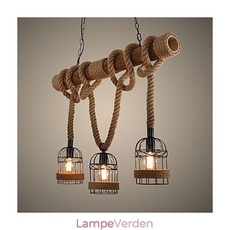 American Country Retro Bamboo Three Head Rope lysekrone American Country Retro Bamboo Three Head Rope lysekrone