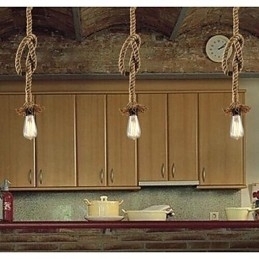 Traditionel klassisk rustik Lodge Vintage Country Retro Pendel Light