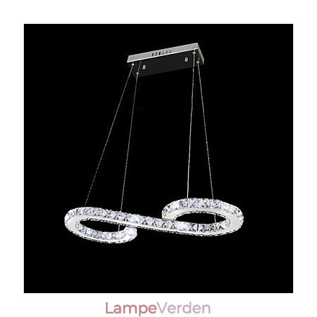 Moderne moderne Crystal Chrom Metal Pendellampe Moderne moderne Crystal Chrom Metal Pendellampe