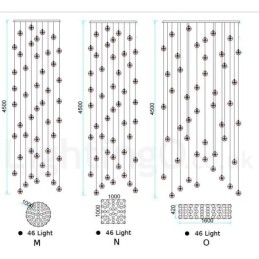 Creative Engineering Stage Meteorer Crystal Ball Pendel Light