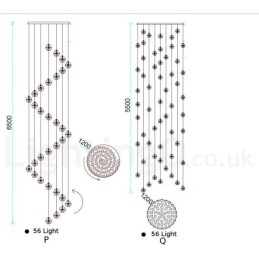 Creative Engineering Stage Meteorer Crystal Ball Pendel Light
