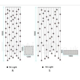 Creative Engineering Stage Meteorer Crystal Ball Pendel Light