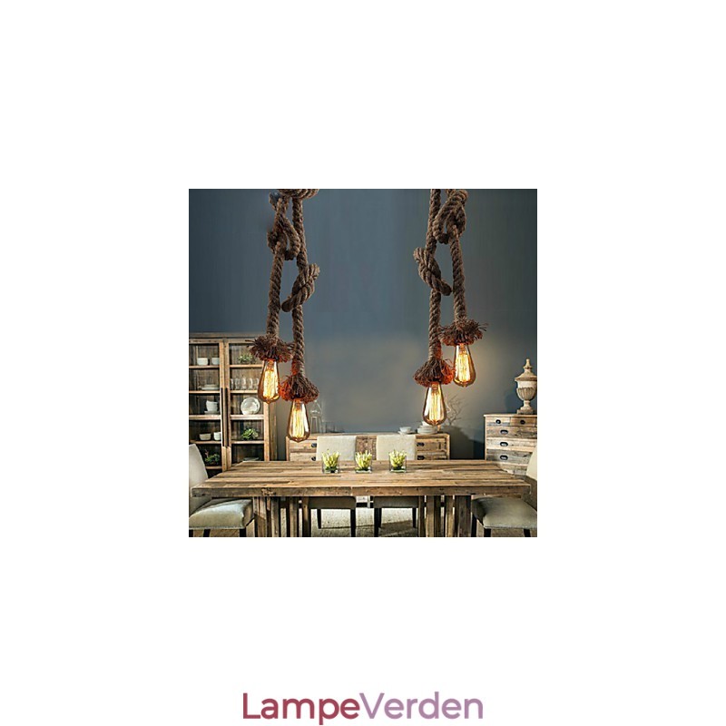 Pendant Lights 2 Lights Industriel vindrestaurering af ældgamle måder er cafetællerens kreative droplight