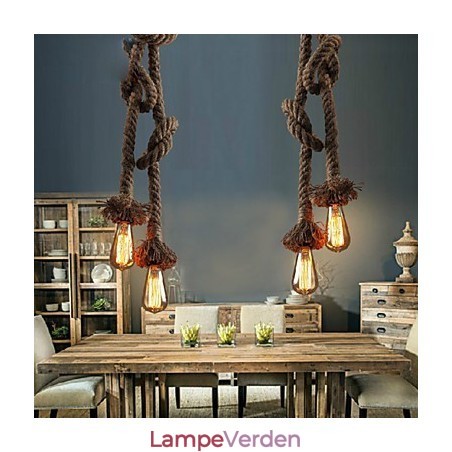 Pendant Lights 2 Lights Industriel vindrestaurering af ældgamle måder er cafetællerens kreative droplight