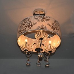 Moderne moderne krystal galvaniseret lysekrone