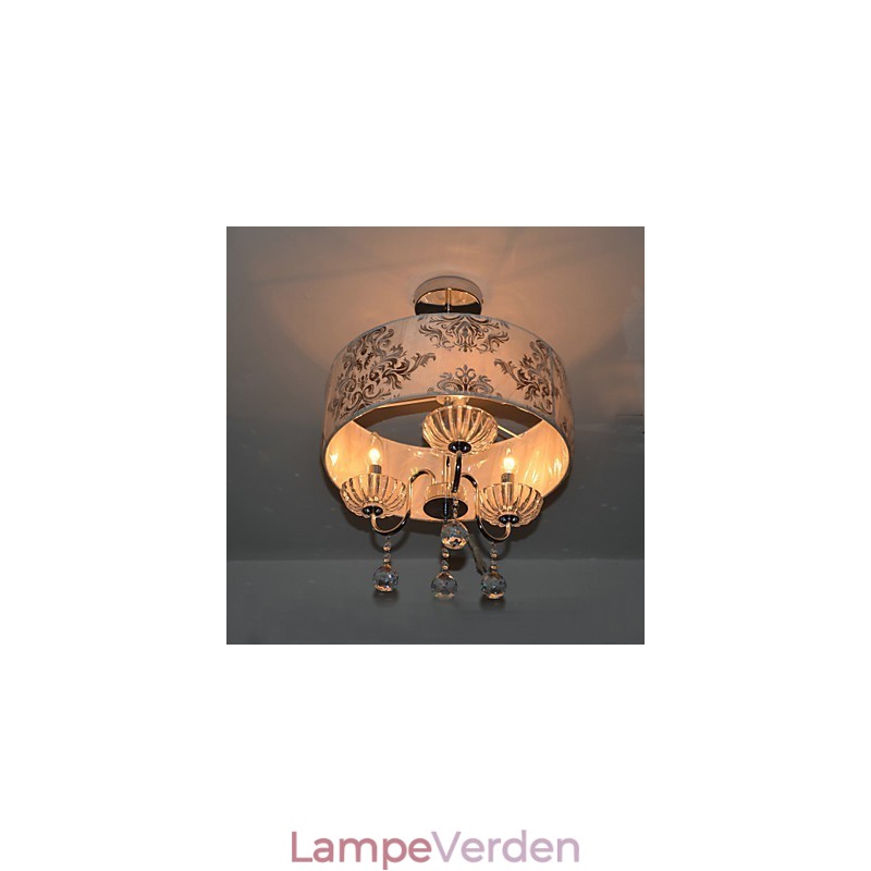 Moderne moderne krystal galvaniseret lysekrone