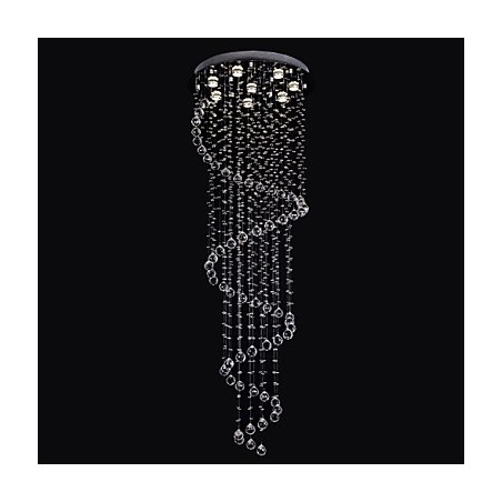 Lysekrone luksus moderne krystal 8 lys