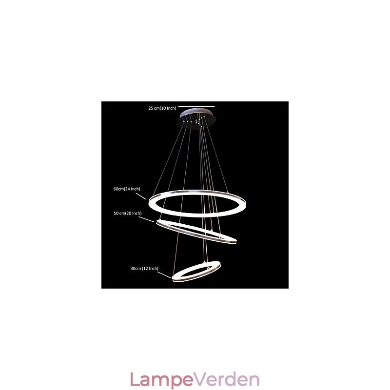 Moderne Pendel lys 3 Ringe Pendel akryl