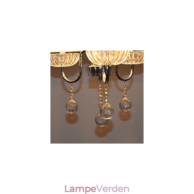 Moderne moderne krystal galvaniseret lysekrone