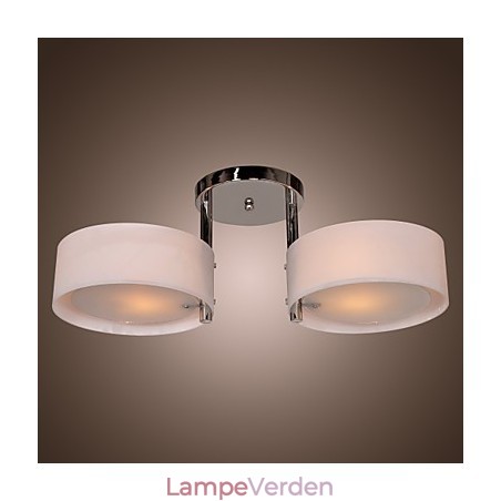 Moderne moderne lysekrone i krommetal, Flush Mount Moderne moderne lysekrone i krommetal, Flush Mount