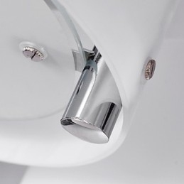 Moderne moderne lysekrone i krommetal, Flush Mount