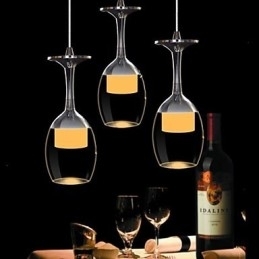 3 lys moderne moderne traditionel klassisk country skål krom glas lysekrone pendel lys