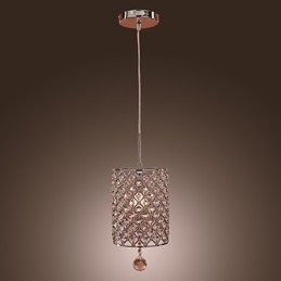 Crystal Drop Pendel i Cylinder Style
