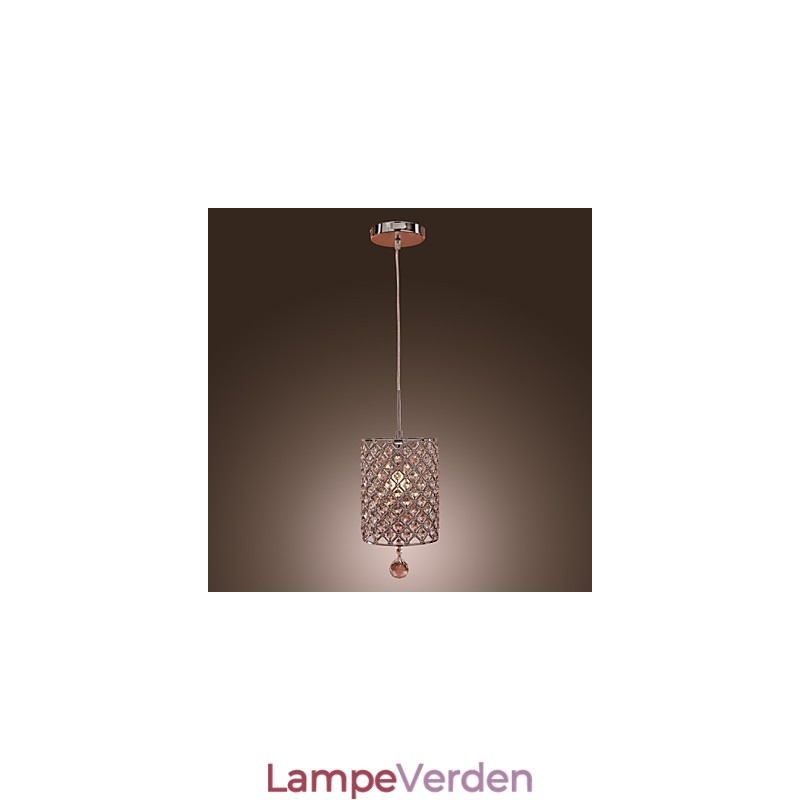 Crystal Drop Pendel i Cylinder Style