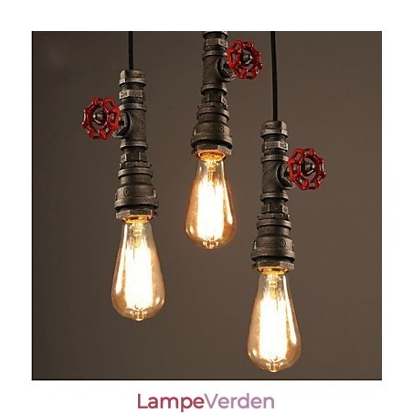 Retro Hængelampe Act Rollen Ofing Loft Decoration Landdistrikter Industrial Pipe Pendel Lampe Retro Hængelampe Act Rollen Ofing Loft Decoration Landdistrikter Industrial Pipe Pendel Lampe