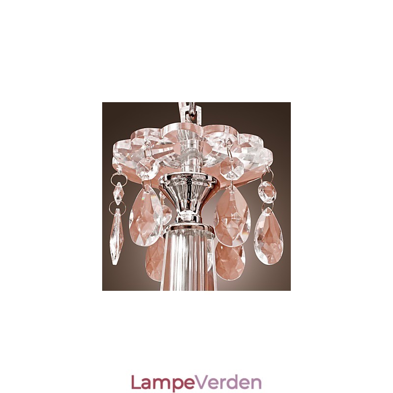 Lysekrone Krystal Moderne 2 Etager Living 12 Lights