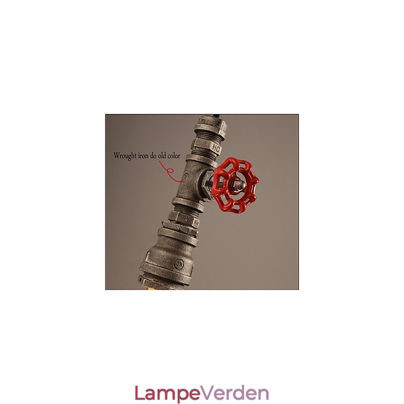 Retro Hængelampe Act Rollen Ofing Loft Decoration Landdistrikter Industrial Pipe Pendel Lampe