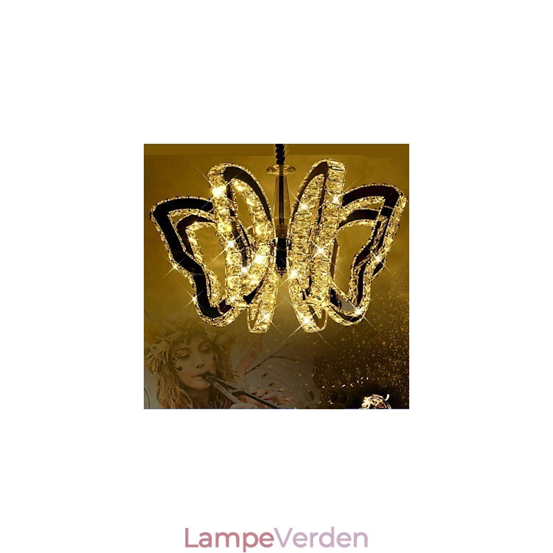 Sommerfuglelampe Moderne Luksus Krystallampe 8