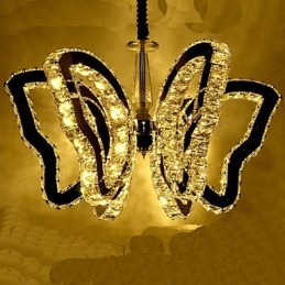 Sommerfuglelampe Moderne Luksus Krystallampe 8
