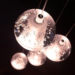 Moderne Pendel Pendel Lamper G4 Retroifit Forkromet Krystal til trappelys