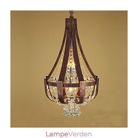 Post Modern Luksus Læder Krystal Creative Lron lysekrone Post Modern Luksus Læder Krystal Creative Lron lysekrone