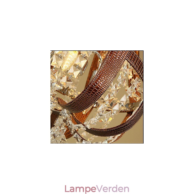 Post Modern Luksus Læder Krystal Creative Lron lysekrone