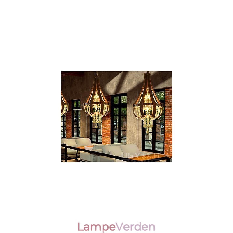 Post Modern Luksus Læder Krystal Creative Lron lysekrone