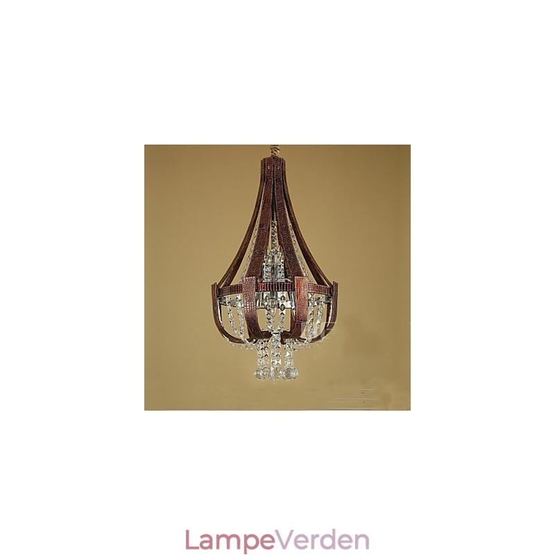 Post Modern Luksus Læder Krystal Creative Lron lysekrone