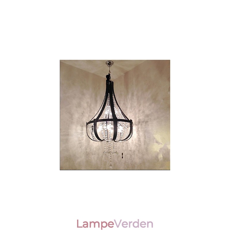 Post Modern Luksus Læder Krystal Creative Lron lysekrone