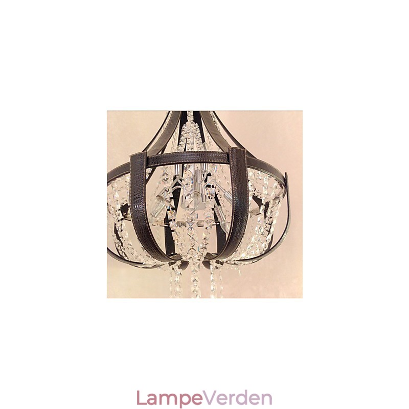 Post Modern Luksus Læder Krystal Creative Lron lysekrone
