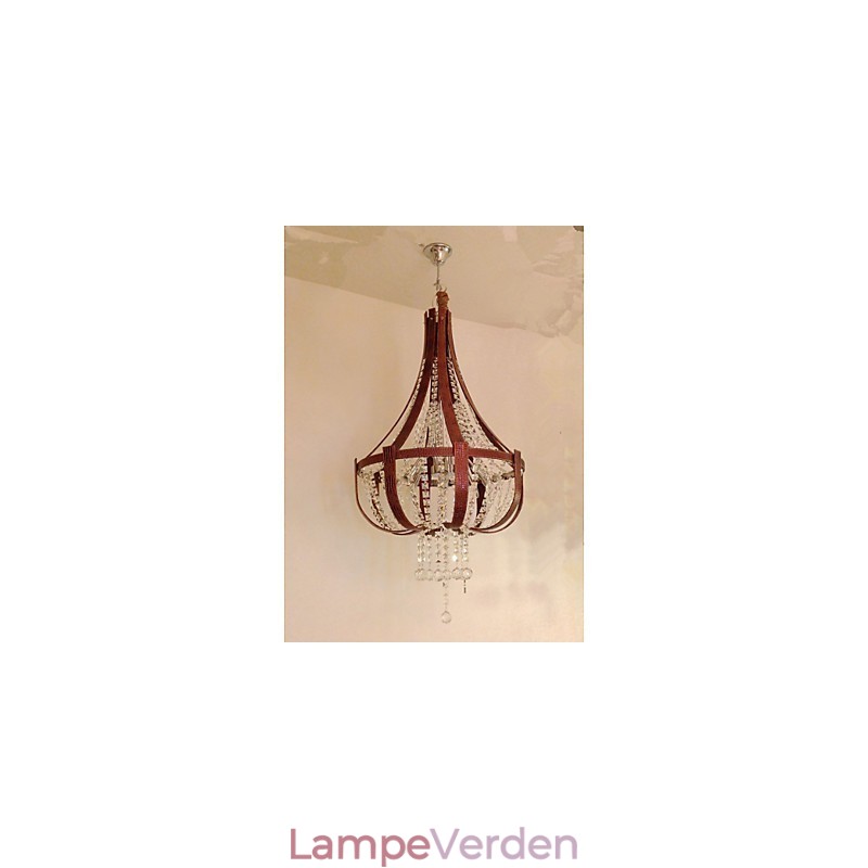 Post Modern Luksus Læder Krystal Creative Lron lysekrone